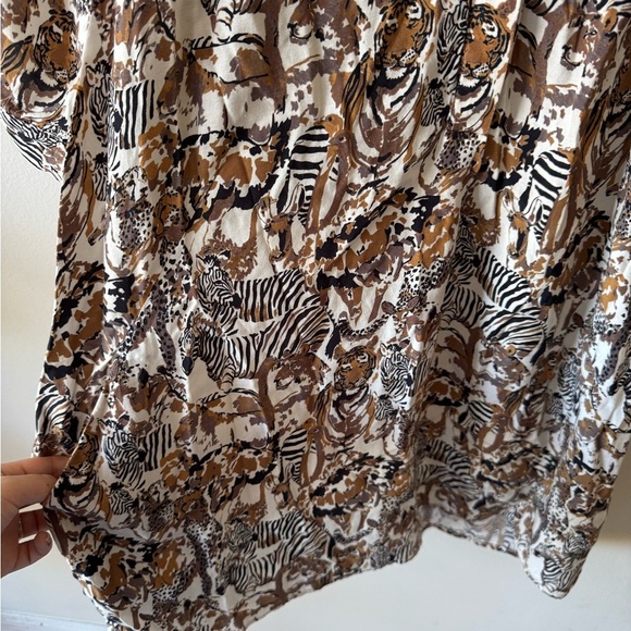 Whistles Jungle Safari Animal Print Tunic Dress - Picture 5 of 7
